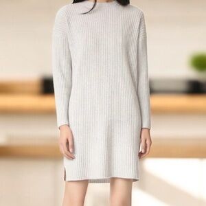 360 Cashmere Keegan Mini Dress Ribbed Knit Sweater